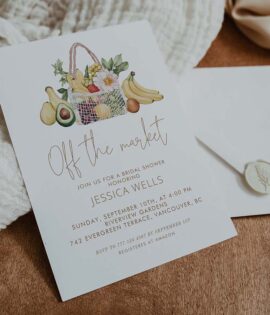 Off The Market Bridal Shower Invitation